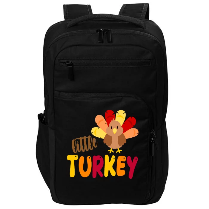 Little Turkey Cute Thanksgiving Holiday Impact Tech Backpack