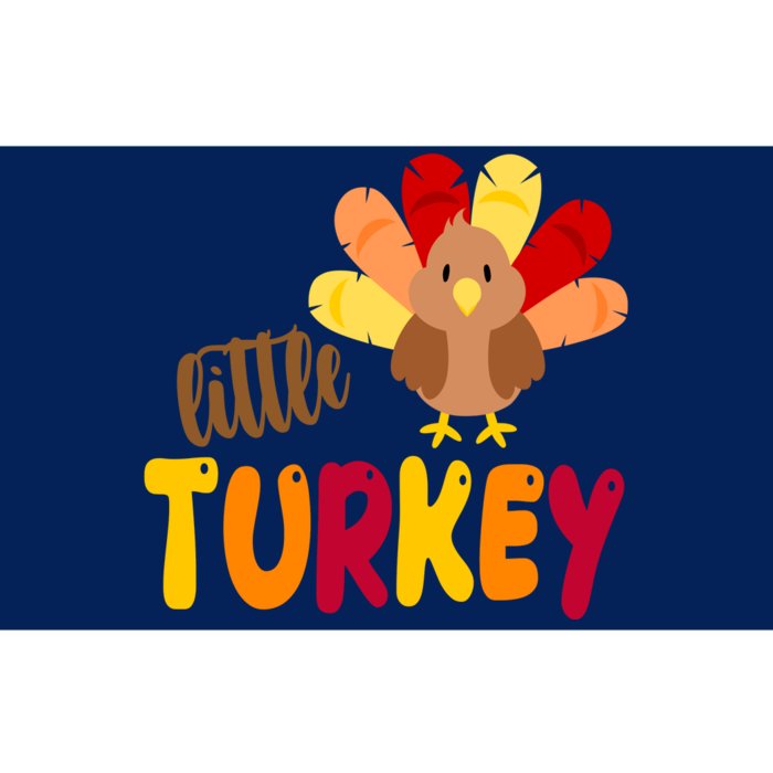 Little Turkey Cute Thanksgiving Holiday Bumper Sticker