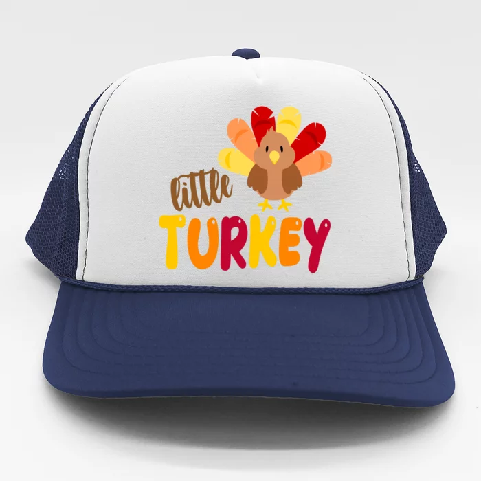 Little Turkey Cute Thanksgiving Holiday Trucker Hat