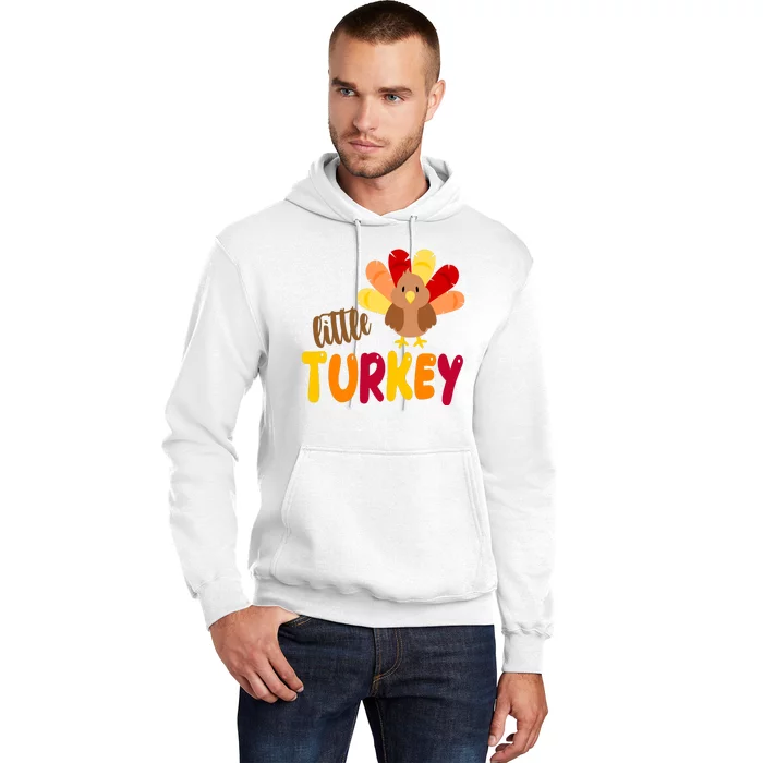 Little Turkey Cute Thanksgiving Holiday Hoodie