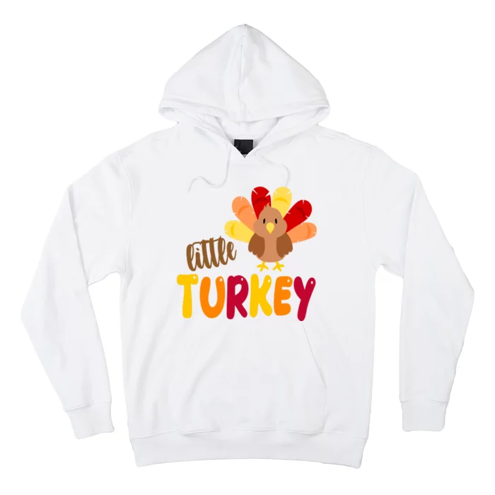 Little Turkey Cute Thanksgiving Holiday Hoodie