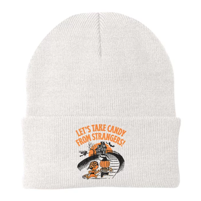 LetS Take Candy From Strangers Funny Halloween Knit Cap Winter Beanie