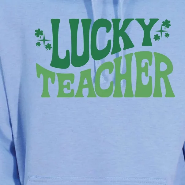 Lucky Teacher Cute St Patricks Day Unisex Surf Hoodie