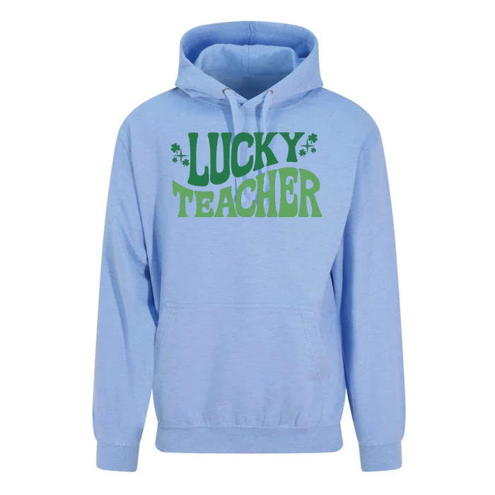 Lucky Teacher Cute St Patricks Day Unisex Surf Hoodie