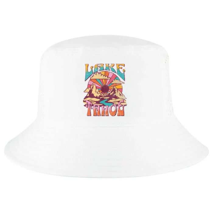 Lake Tahoe California Nature Hiking Mountains Outdoors Retro Cool Comfort Performance Bucket Hat