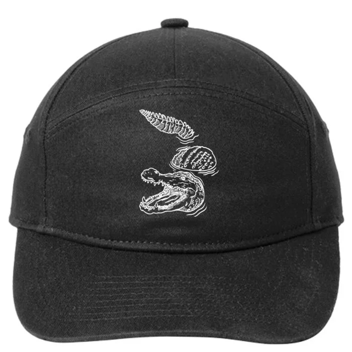 Lets Trip Crocodile Alligators 7-Panel Snapback Hat