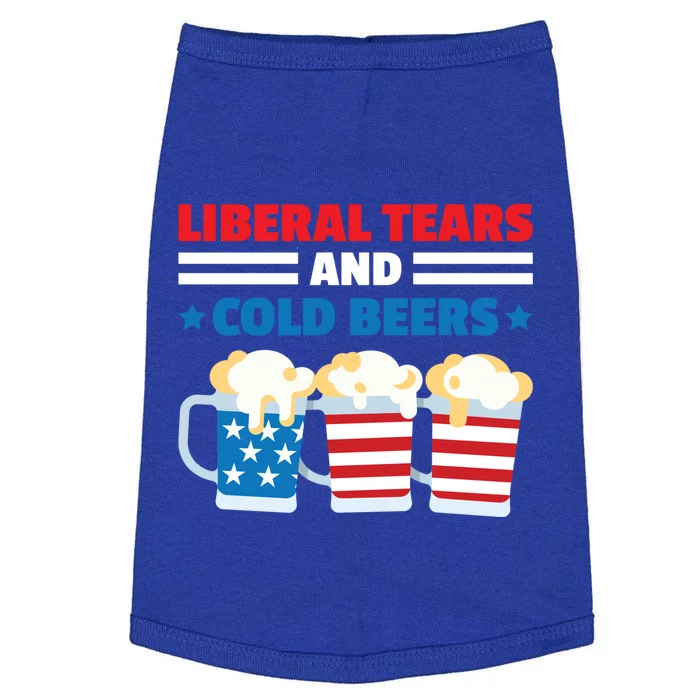 Liberal Tears Cold Beers 2020 Election Trump Republican Gift Funny Gift Doggie Tank