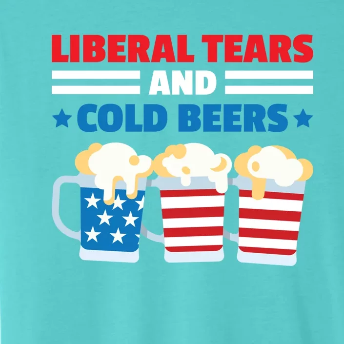 Liberal Tears Cold Beers 2020 Election Trump Republican Gift Funny Gift ChromaSoft Performance T-Shirt