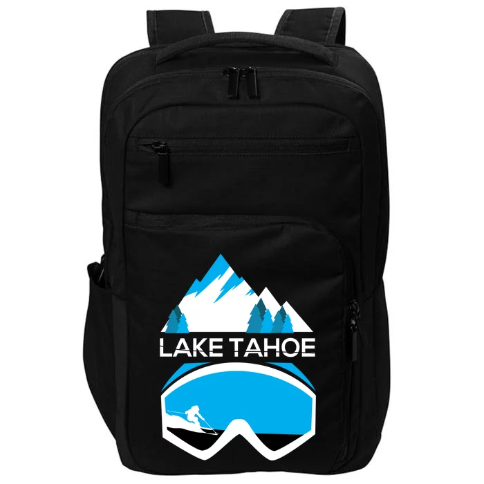 Lake Tahoe California Gift Ski Goggles Skiing Gift Clothes Impact Tech Backpack