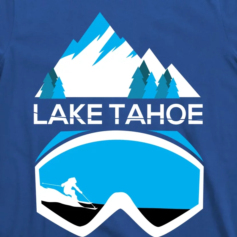 Lake Tahoe California Gift Ski Goggles Skiing Gift Clothes T-Shirt