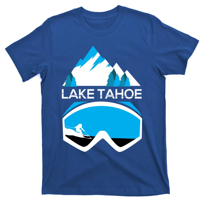 Lake Tahoe California Gift Ski Goggles Skiing Gift Clothes T-Shirt