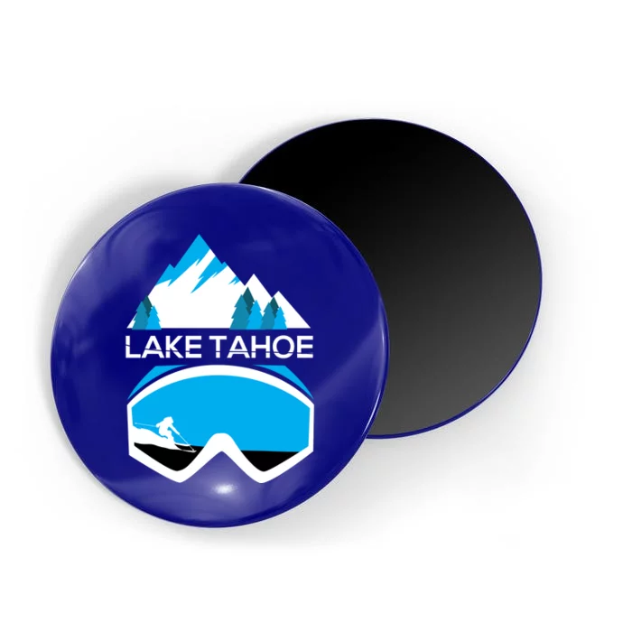 Lake Tahoe California Gift Ski Goggles Skiing Gift Clothes Magnet