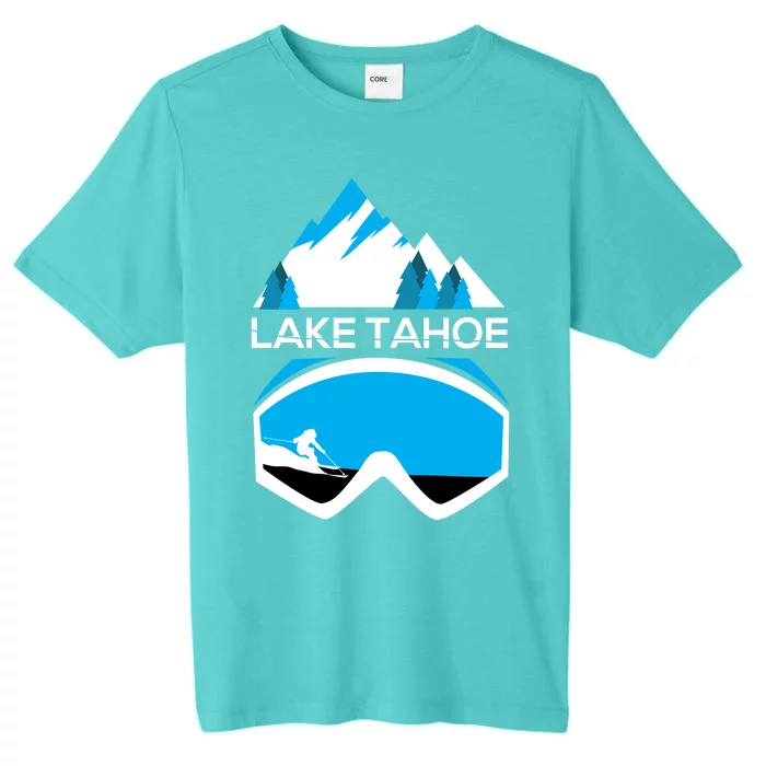 Lake Tahoe California Gift Ski Goggles Skiing Gift Clothes ChromaSoft Performance T-Shirt