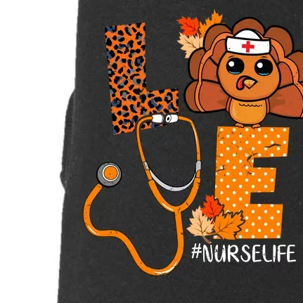 Love Thanksgiving Cute Nurse Life Doggie 3-End Fleece Hoodie