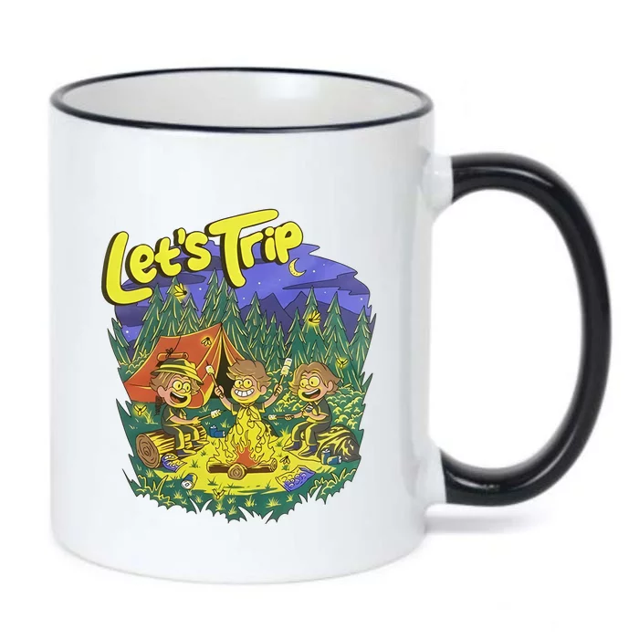 Let’S Trip Campfire Black Color Changing Mug