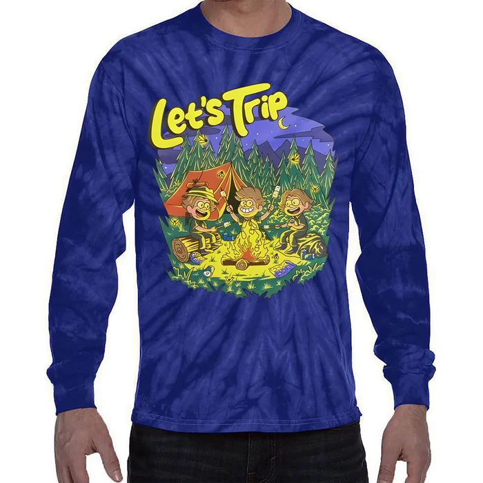 Let’S Trip Campfire Tie-Dye Long Sleeve Shirt