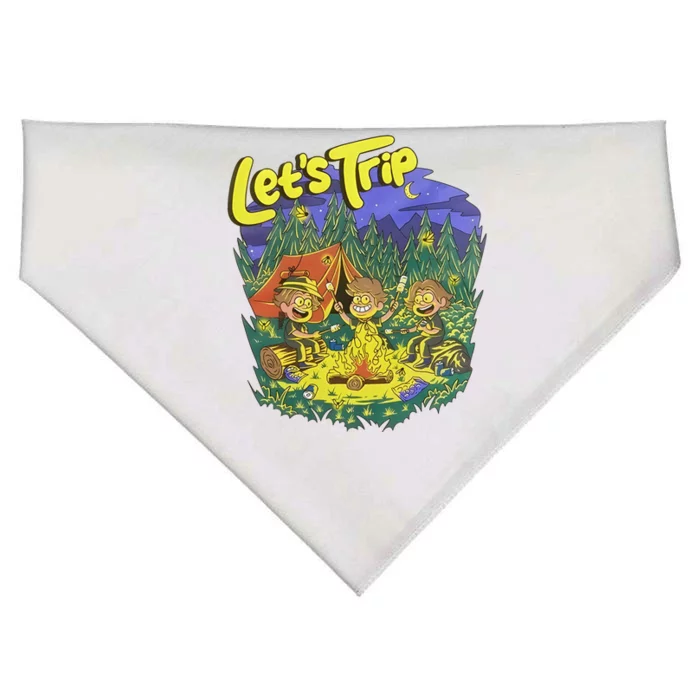 Let’S Trip Campfire USA-Made Doggie Bandana