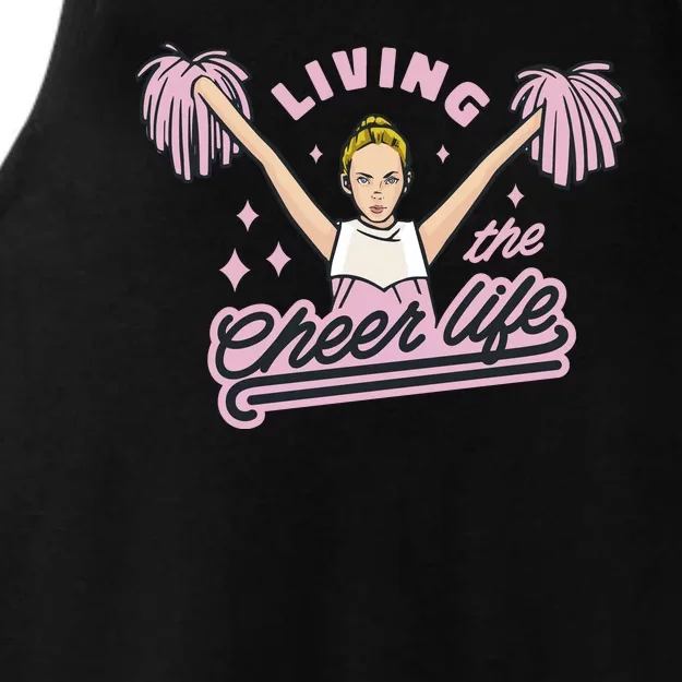 Living The Cheer Life Ladies Tri-Blend Wicking Tank