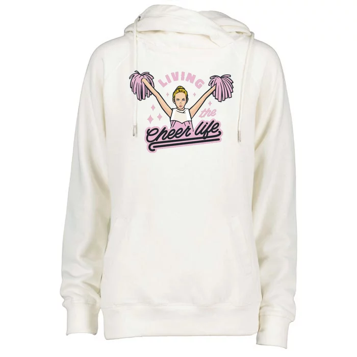 Living The Cheer Life Womens Funnel Neck Pullover Hood