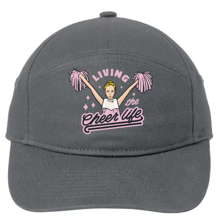 Living The Cheer Life 7-Panel Snapback Hat