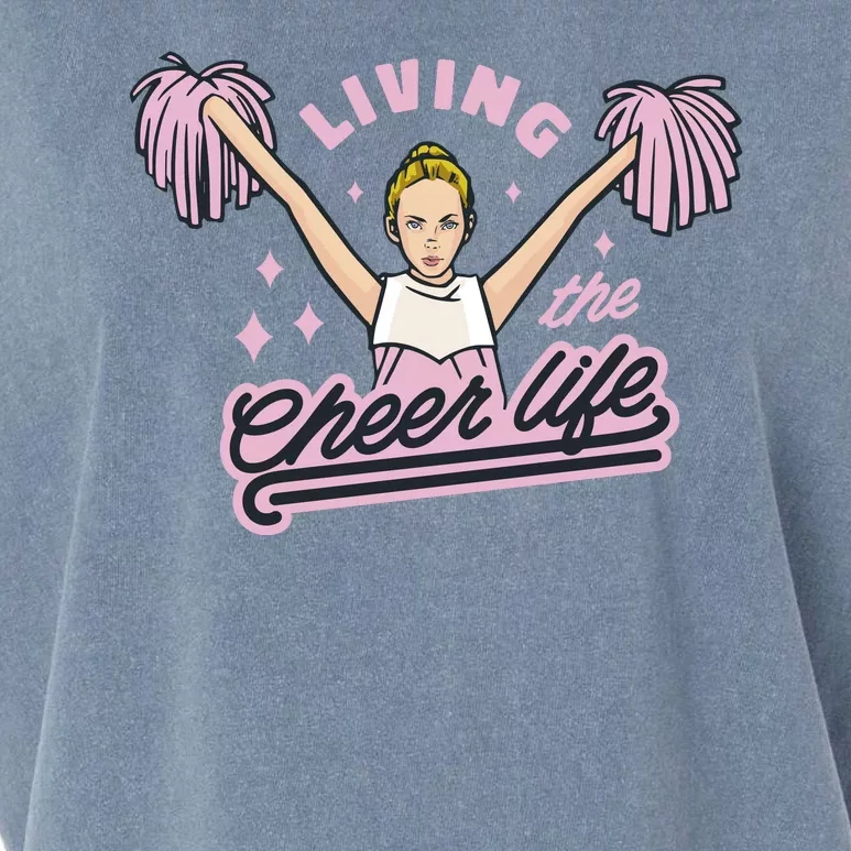 Living The Cheer Life Garment-Dyed Women's Muscle Tee