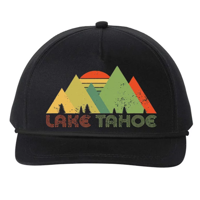 Lake Tahoe California Nevada Mountain Skiing Ski CA Snapback Five-Panel Rope Hat