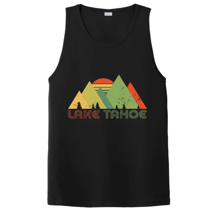 Lake Tahoe California Nevada Mountain Skiing Ski CA Performance Tank