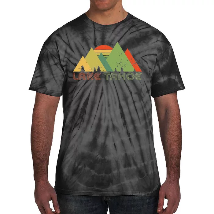 Lake Tahoe California Nevada Mountain Skiing Ski CA Tie-Dye T-Shirt