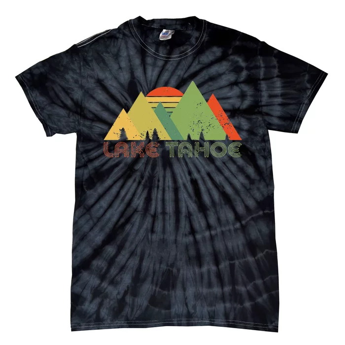 Lake Tahoe California Nevada Mountain Skiing Ski CA Tie-Dye T-Shirt