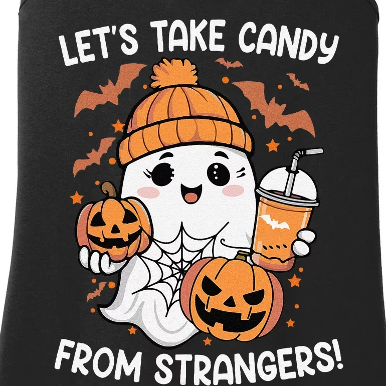 LetS Take Candy From Strangers Funny Halloween Ladies Essential Tank