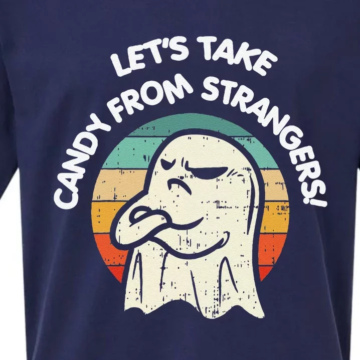 LetS Take Candy From Strangers Funny Halloween Sueded Cloud Jersey T-Shirt