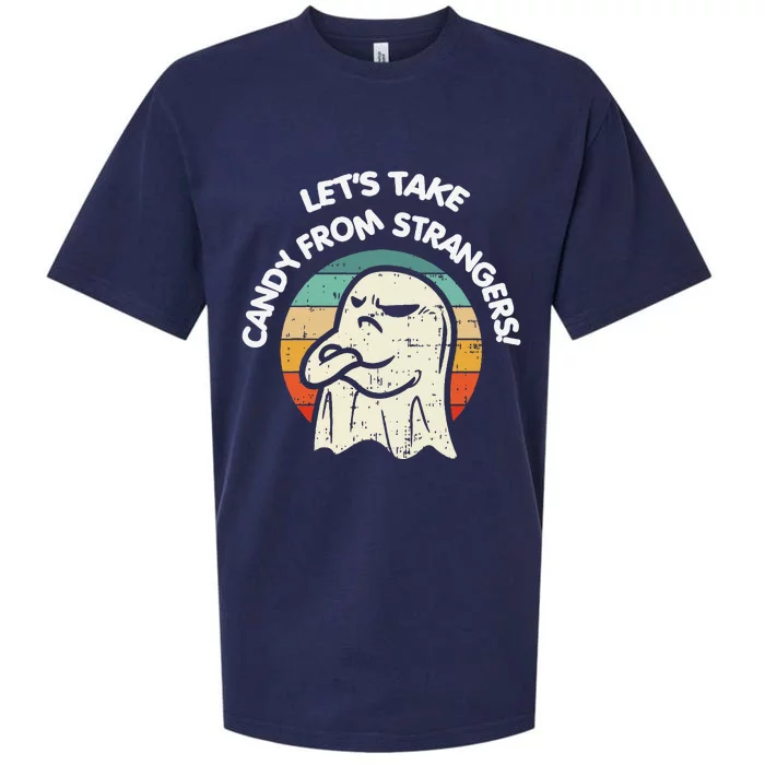 LetS Take Candy From Strangers Funny Halloween Sueded Cloud Jersey T-Shirt