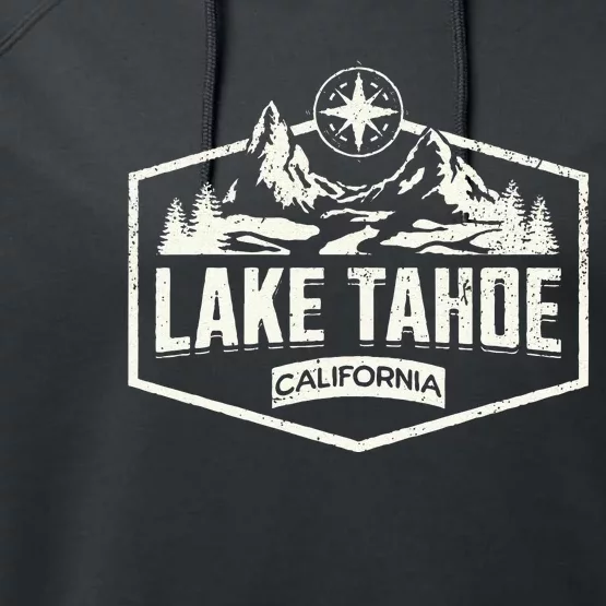 Lake Tahoe California Performance Fleece Hoodie