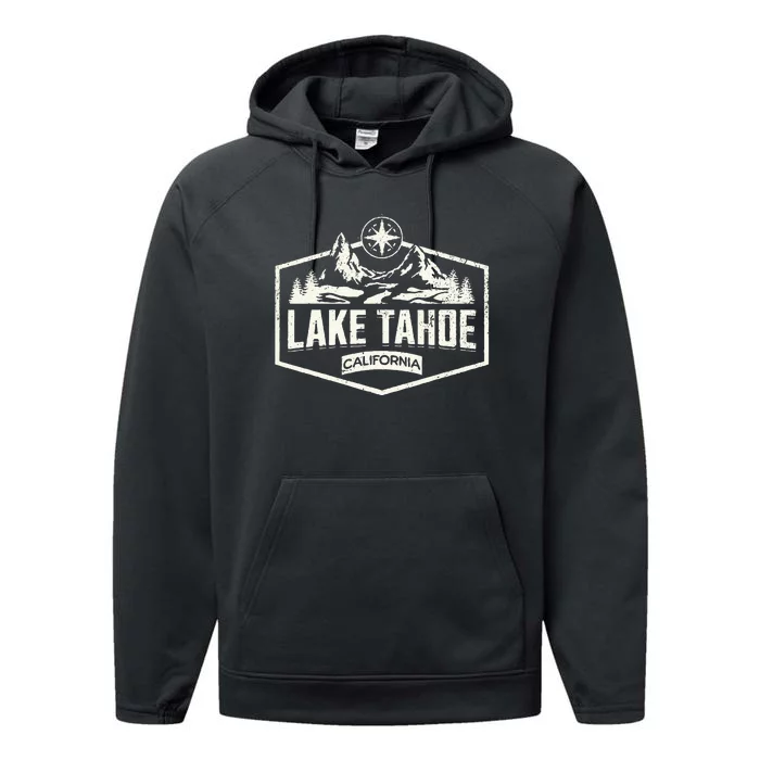 Lake Tahoe California Performance Fleece Hoodie