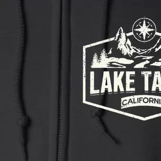 Lake Tahoe California Full Zip Hoodie