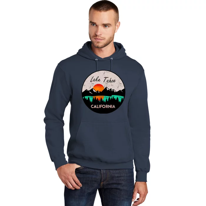 Lake Tahoe California Republic Skiing Ski Lake Boat Hoodie