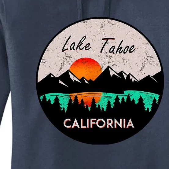 Lake Tahoe California Republic Skiing Ski Lake Boat Women's Pullover Hoodie