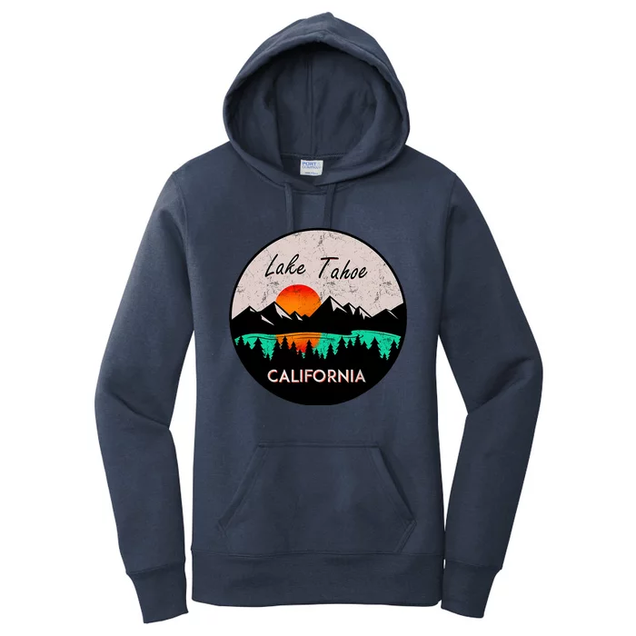 Lake Tahoe California Republic Skiing Ski Lake Boat Women's Pullover Hoodie