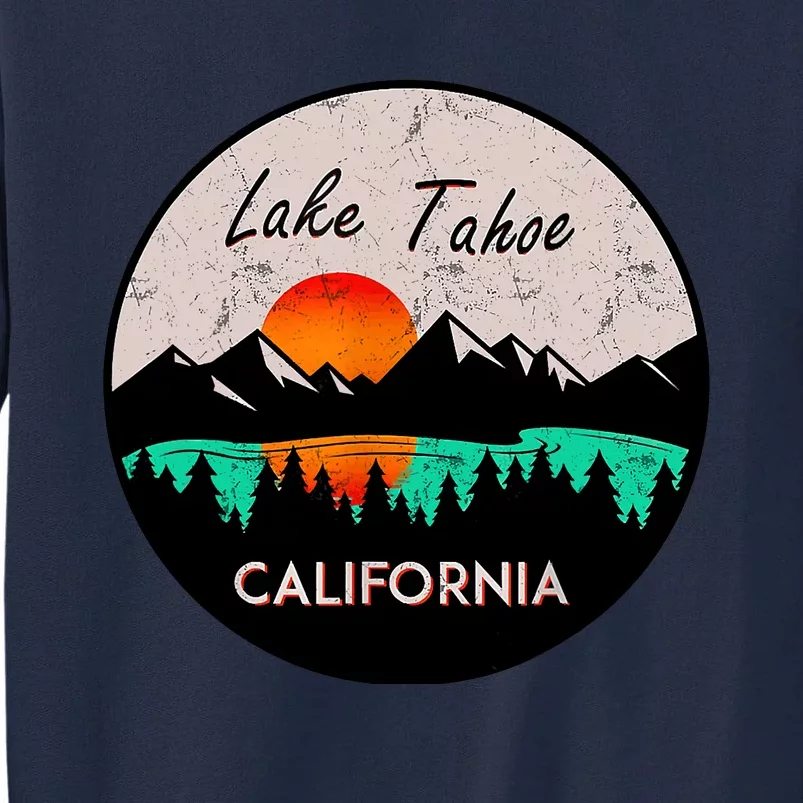 Lake Tahoe California Republic Skiing Ski Lake Boat Tall Sweatshirt