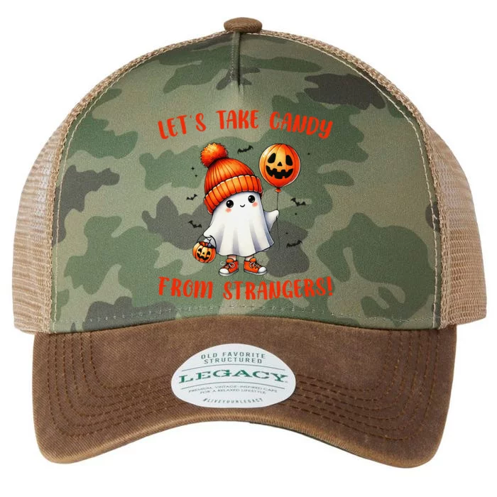 LetS Take Candy From Strangers Funny Halloween Legacy Tie Dye Trucker Hat