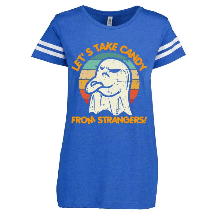 LetS Take Candy From Strangers Funny Halloween Enza Ladies Jersey Football T-Shirt