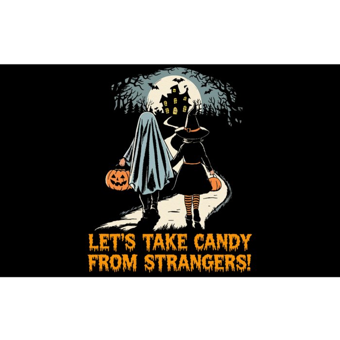 LetS Take Candy From Strangers Funny Halloween Bumper Sticker