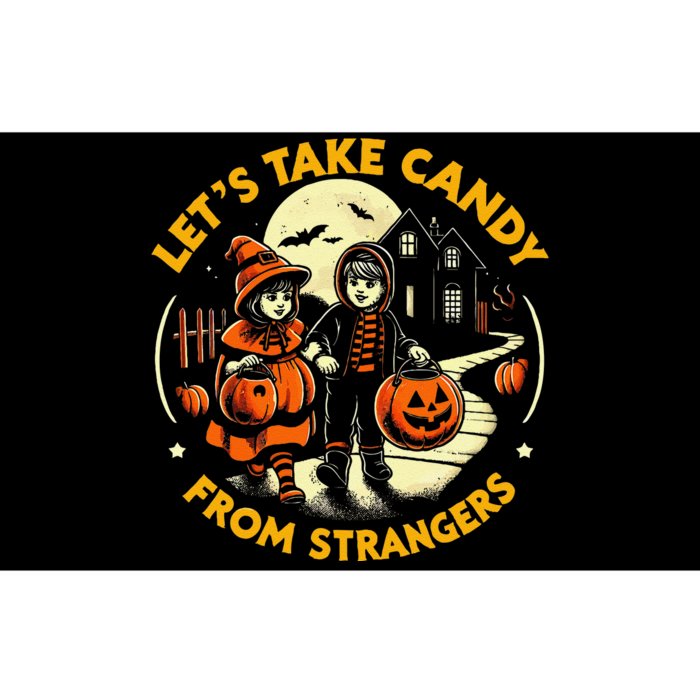 LetS Take Candy From Strangers Funny Halloween Bumper Sticker