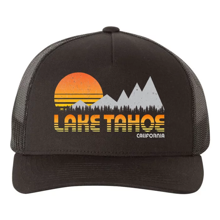 Lake Tahoe California Mountain Lake Life Yupoong Adult 5-Panel Trucker Hat