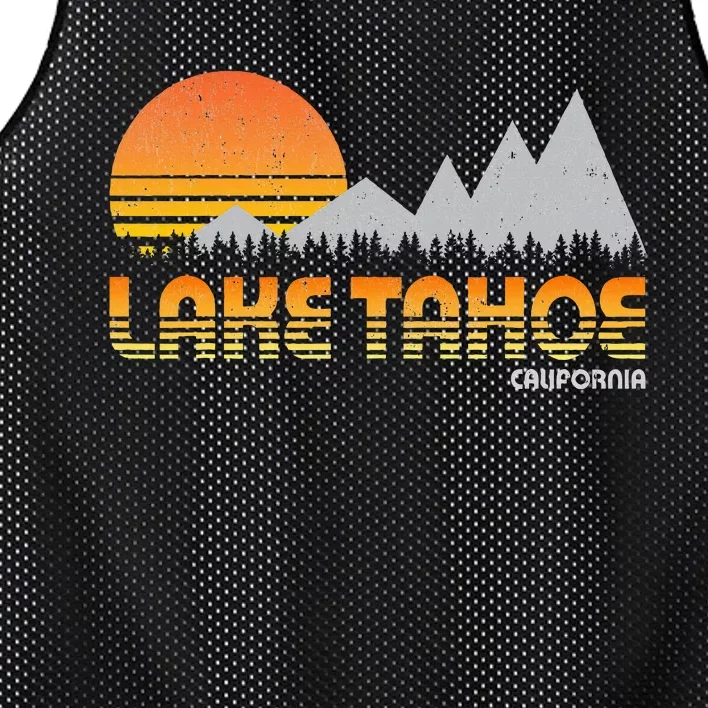 Lake Tahoe California Mountain Lake Life Mesh Reversible Basketball Jersey Tank