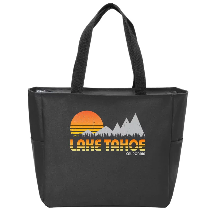 Lake Tahoe California Mountain Lake Life Zip Tote Bag