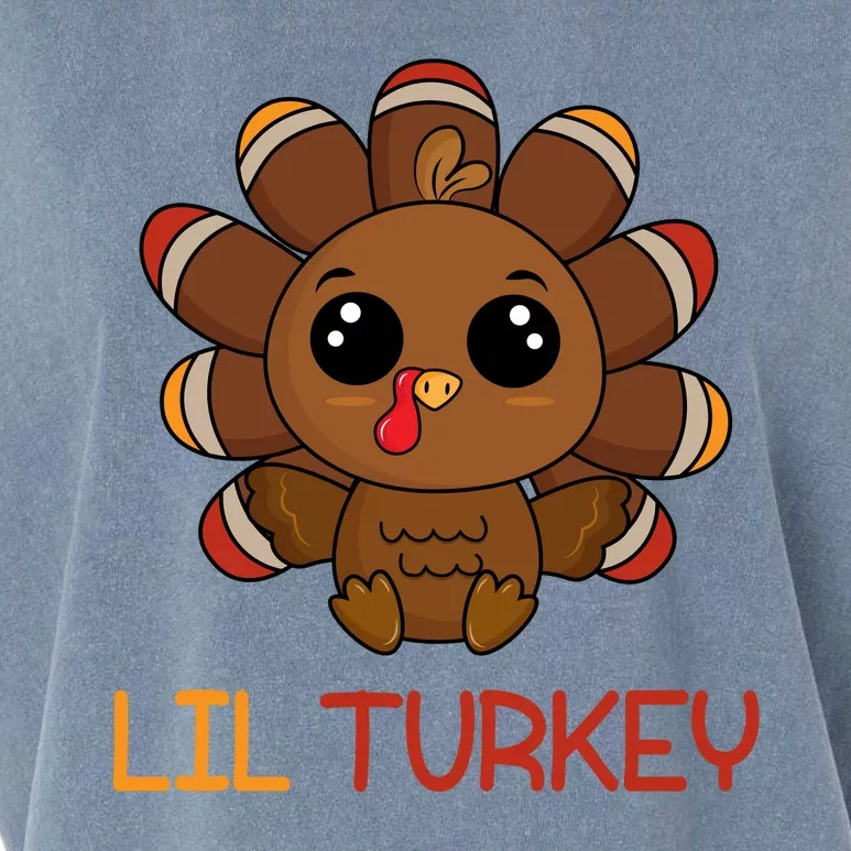 Lil Turkey Cute Thanksgiving Garment-Dyed Women's Muscle Tee