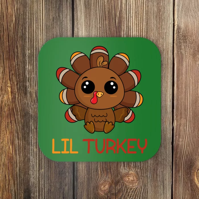 Lil Turkey Cute Thanksgiving Coaster