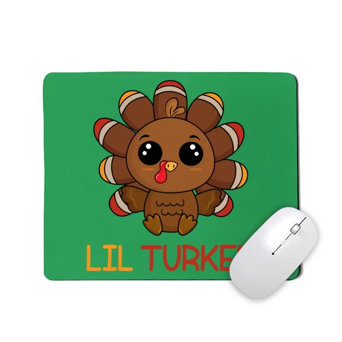 Lil Turkey Cute Thanksgiving Mousepad