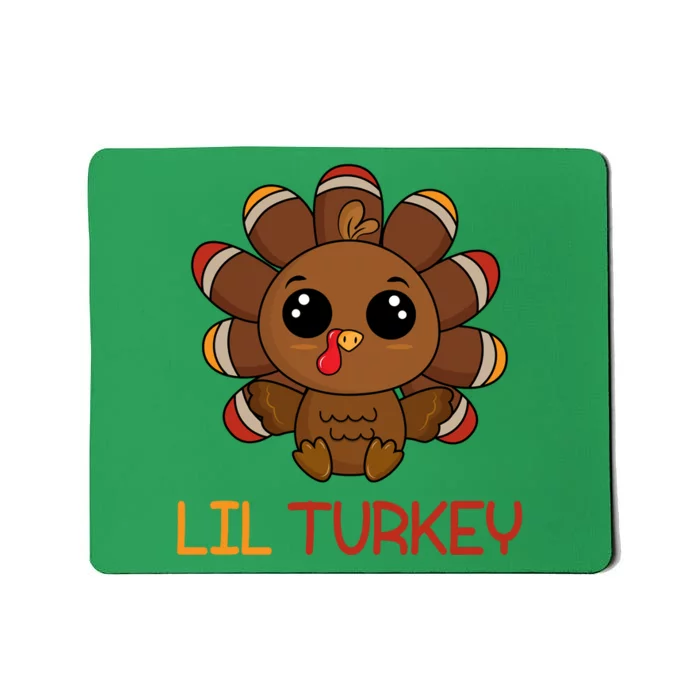 Lil Turkey Cute Thanksgiving Mousepad